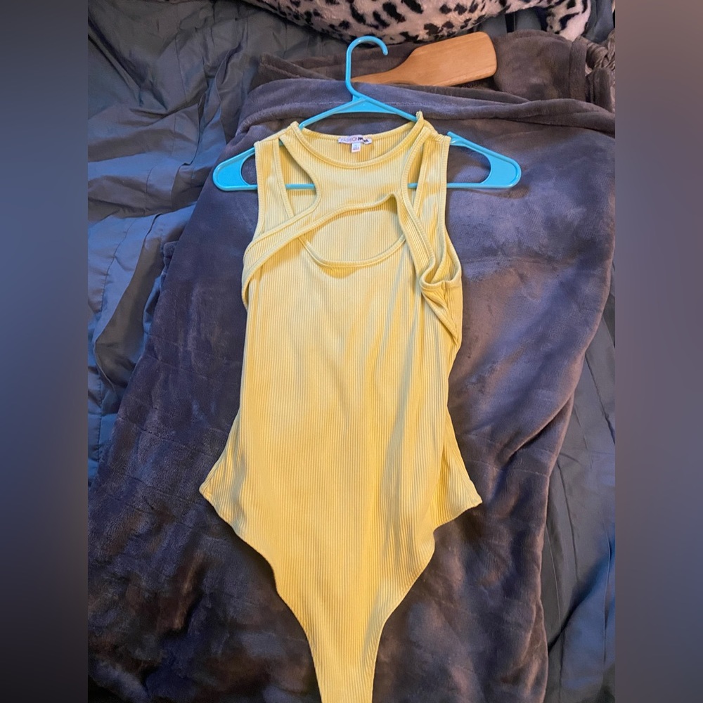 Yellow Snatched Bodysuit